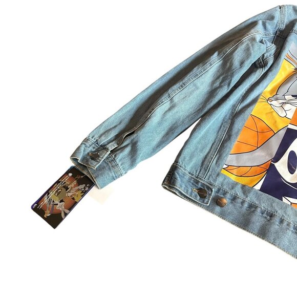 Members Only Looney Tunes Space Jam A New Legacy Denim Jacket Size Large NWT - Picture 12 of 15